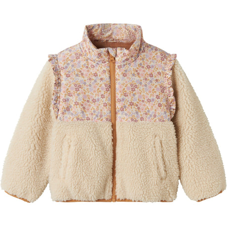 Name It Whitecap Gray Biscuit Minna Teddy Jacket