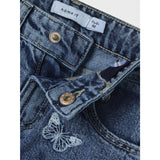 Name It Medium Blue Denim Butterfly Bella Mom Embroidery Jeans
