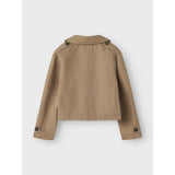 Name It Savannah Tan Madelin Trenchcoat Short