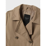 Name It Savannah Tan Madelin Trenchcoat Short
