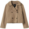 Name It Savannah Tan Madelin Trenchcoat Short