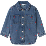 Name It Medium Blue Denim Heart Nina Embroidery Denim Jacket
