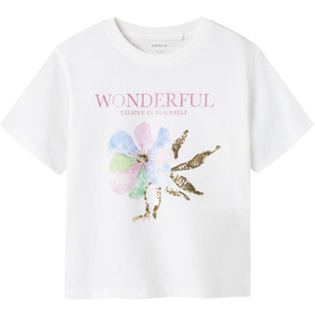 Name It Bright White Dukko Regular T-Shirt