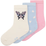 Name It Pink Frosting Serenity/Cloud Dancer Dorthea 3-Pack Socks