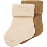 Name It Summer Sand Elmwood Nogat 2-Pack Socks