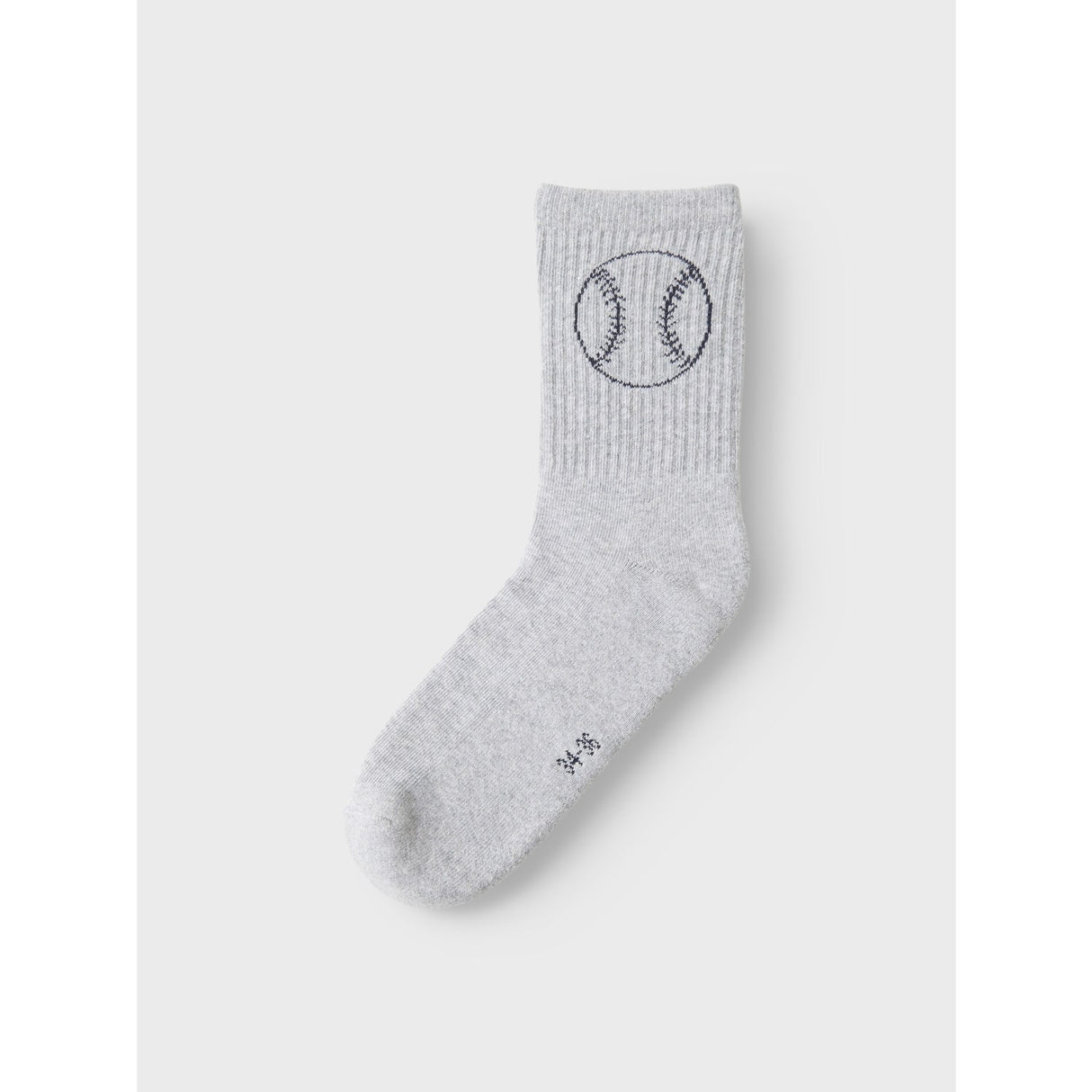 Name It Light Grey Melange Bright White Dale 2-Pack Socks