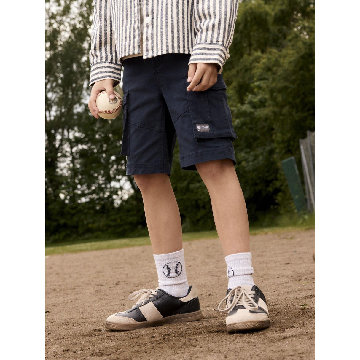 Name It Light Grey Melange Bright White Dale 2-Pack Socks