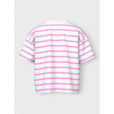Name It Bright White Pink Frosting Vitanni Short Relaxed T-Shirt
