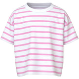 Name It Bright White Pink Frosting Vitanni Short Relaxed T-Shirt