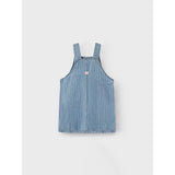 Name It Light Blue Denim Multi Macie Stripe Denim Spencer Dress