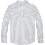 Tommy Hilfiger Breezy Blue Stripe Linen Blend Striped Shirt LS