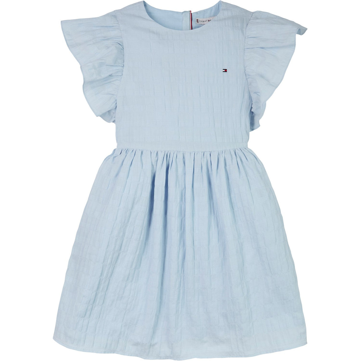 Tommy Hilfiger Breezy Blue Textured Cotton Dress SS