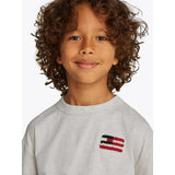 Tommy Hilfiger Snow White Heather Flag Terry Emb T-Shirt