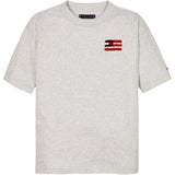 Tommy Hilfiger Snow White Heather Flag Terry Emb T-Shirt