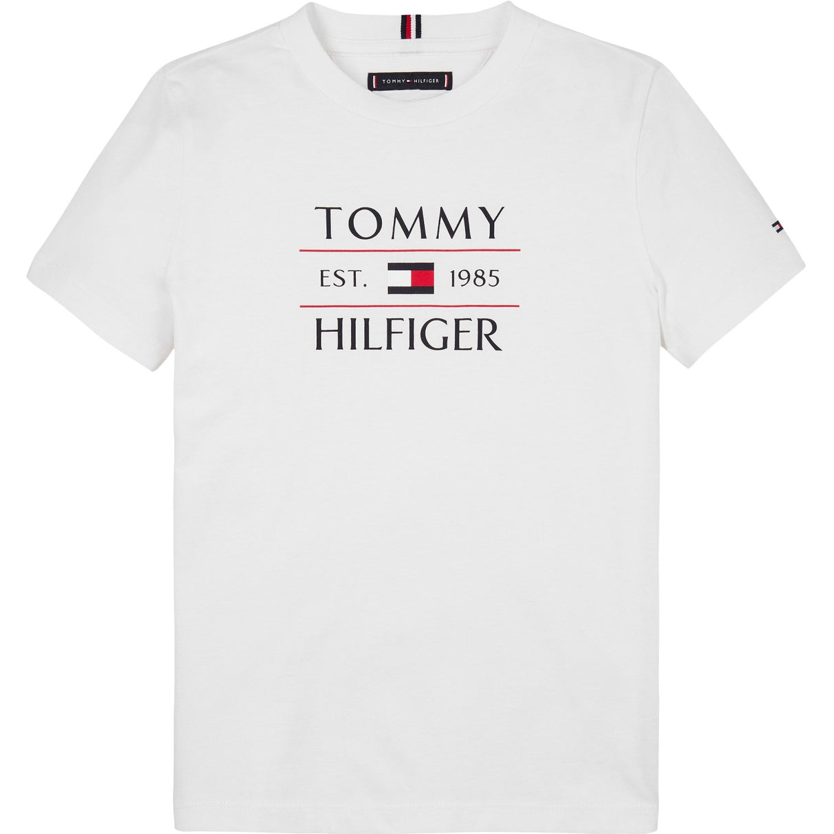 Tommy Hilfiger White Flag Reg T-Shirt