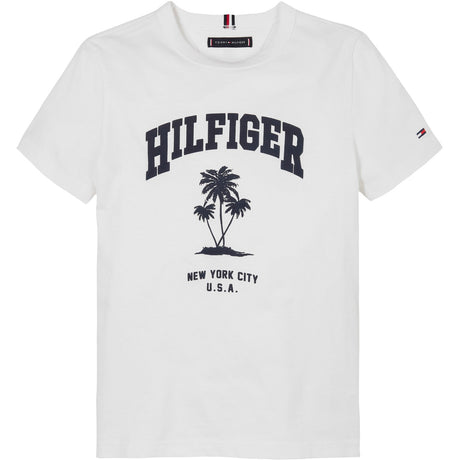 Tommy Hilfiger White Hilfiger Palm Print T-Shirt