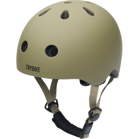 Trybike Vintage Green Bike Helmet With retrolook