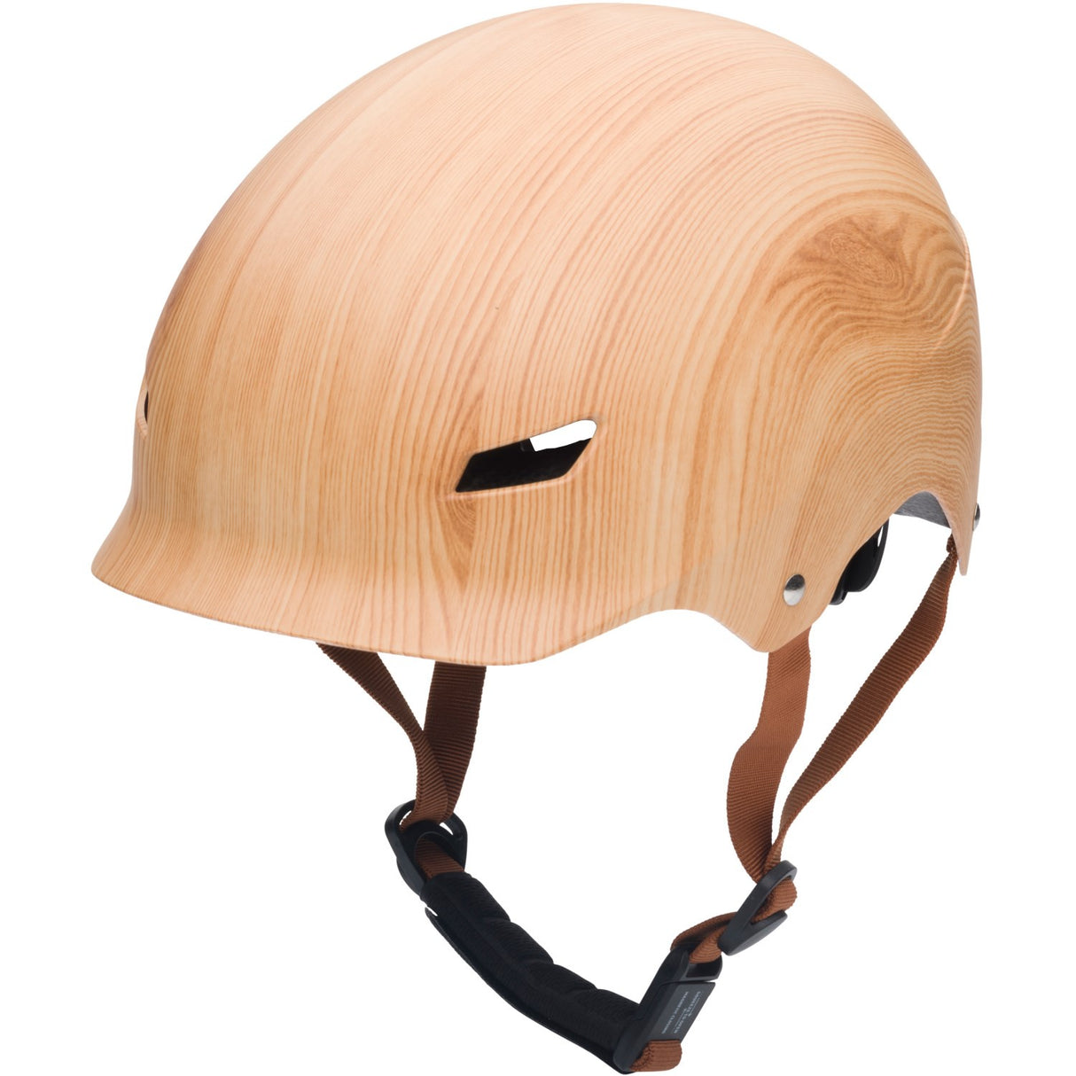 Trybike Wood Look Bike Helmet With retrolook