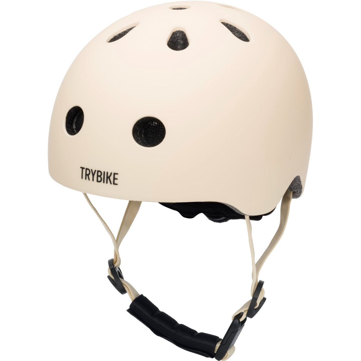 Trybike Cream Bike Helmet With retrolook