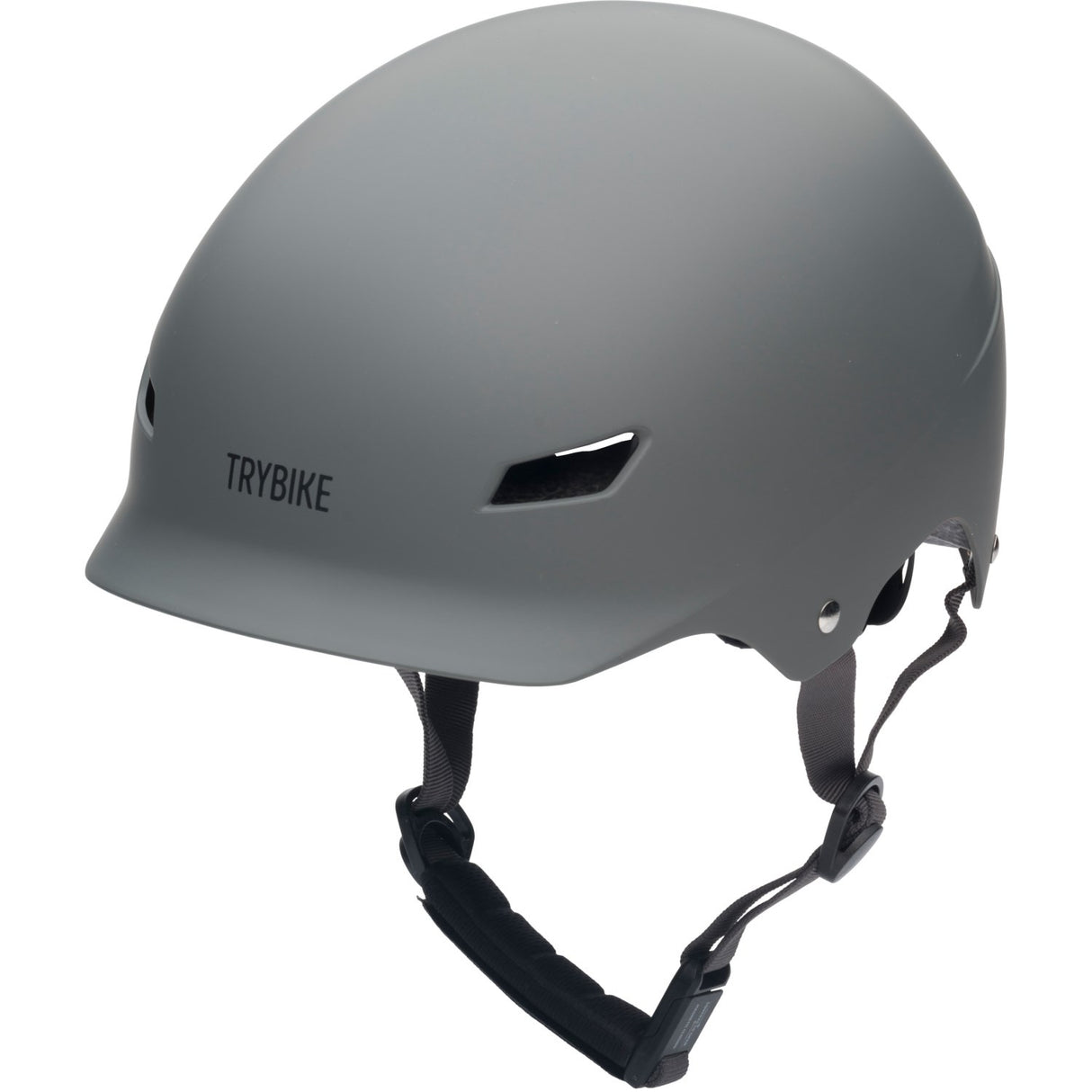 Trybike Anthracite Grey Bike Helmet With retrolook