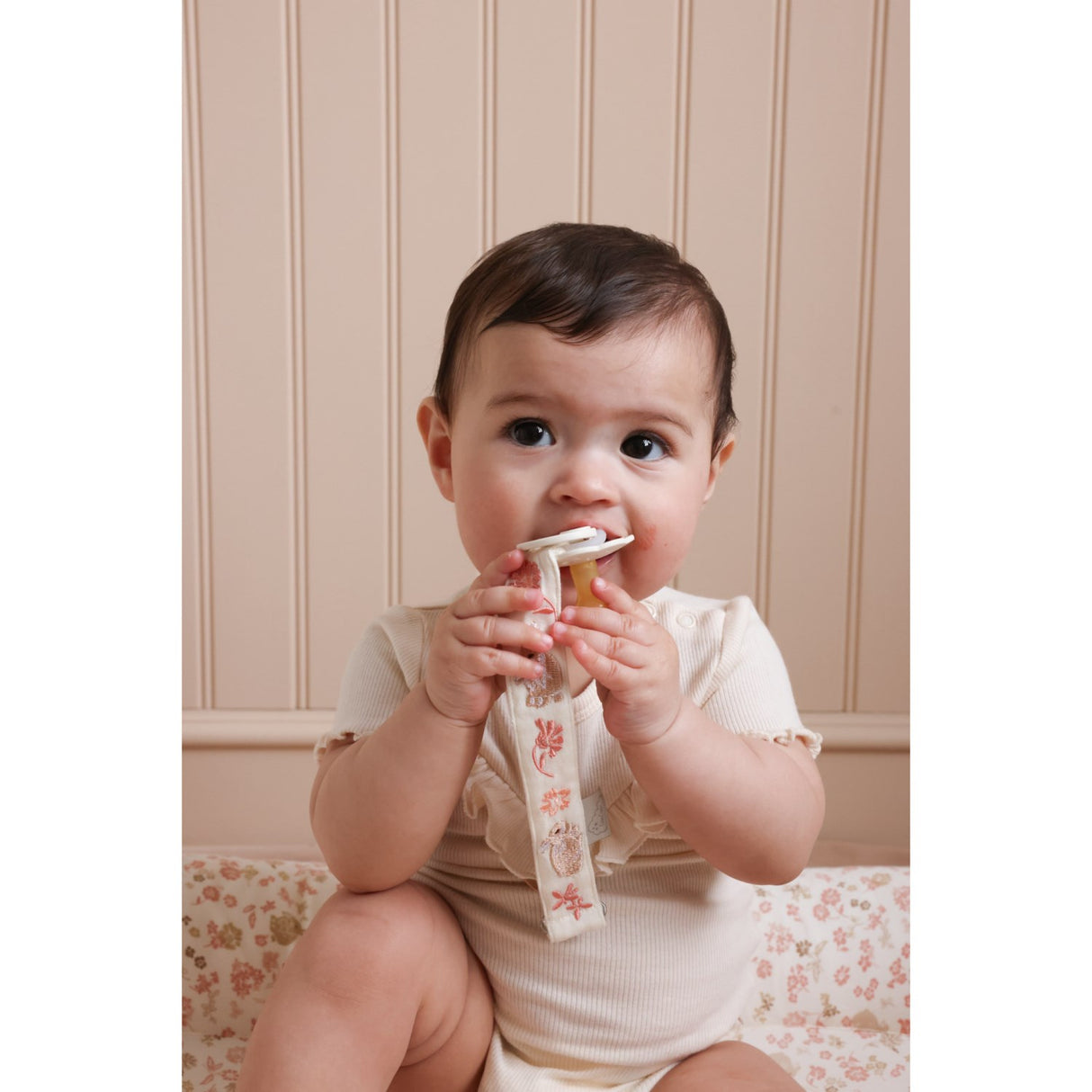 Cam Cam Copenhagen Augusta Embroidered Pacifier Holder