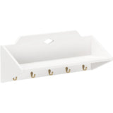 Cam Cam Copenhagen White Luca Shelf With hooks