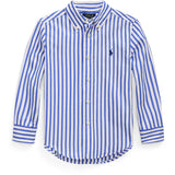 Polo Ralph Lauren B5171 White/Blue Boy Sport Shirt