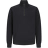 Jack & Jones Junior Black Bradley Sweatshirt Half Zip Noos