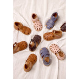 Angulus Rosebud/Rosebud Barnets Første Sandal Med Udstanset Hjertemønster