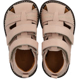 Angulus Rosebud Beginner Sandal Med Kontrast Hjertebroderi