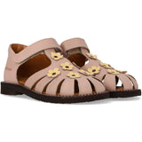 Angulus Rosebud/Mellow Yellow Sandal Med Blomsterapplikationer