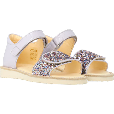 Angulus Lilac/Pastel Multi Glitter Laksandal Med Funklende Glitterdetalje