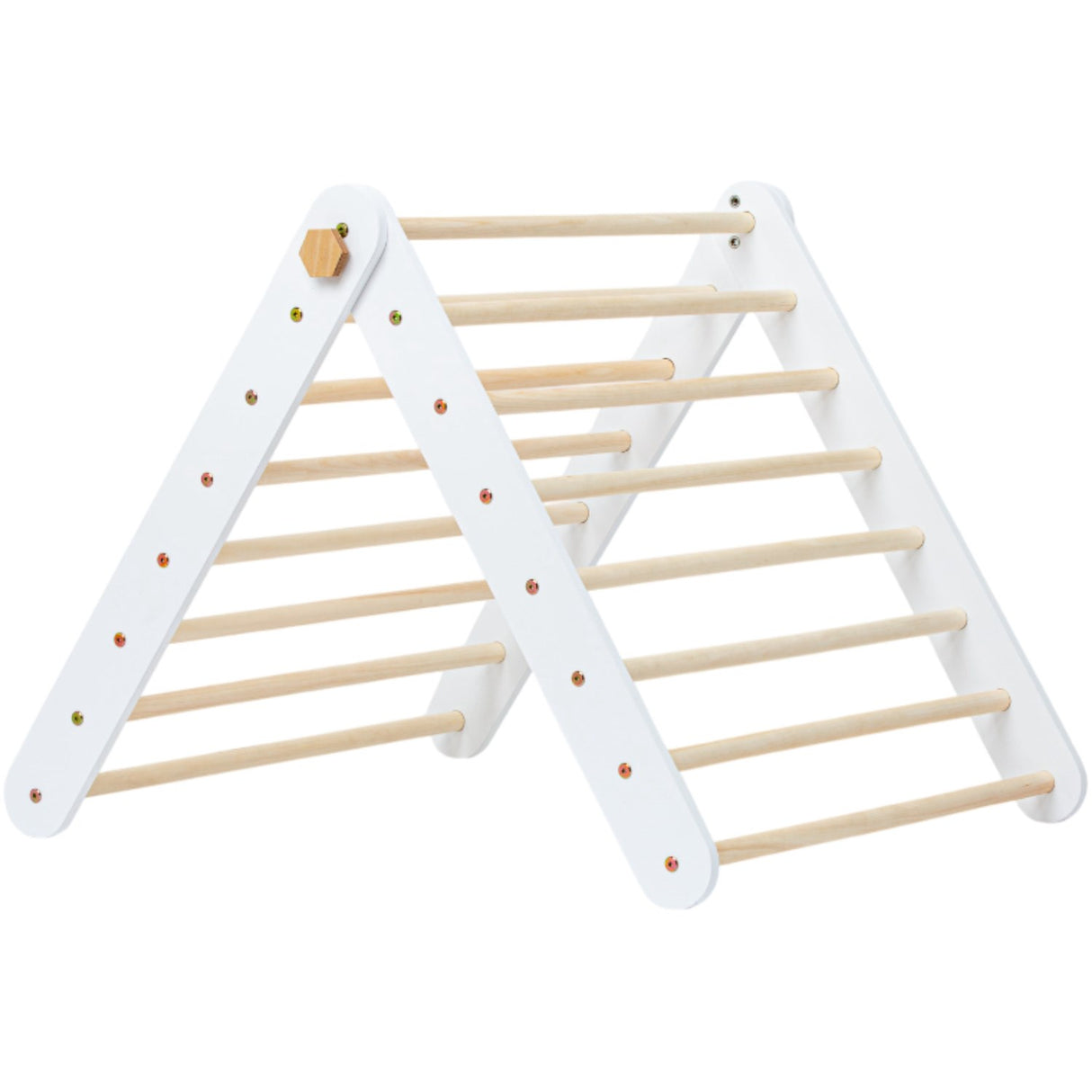 Duck Woodworks Climbing Triangle Floor Set White