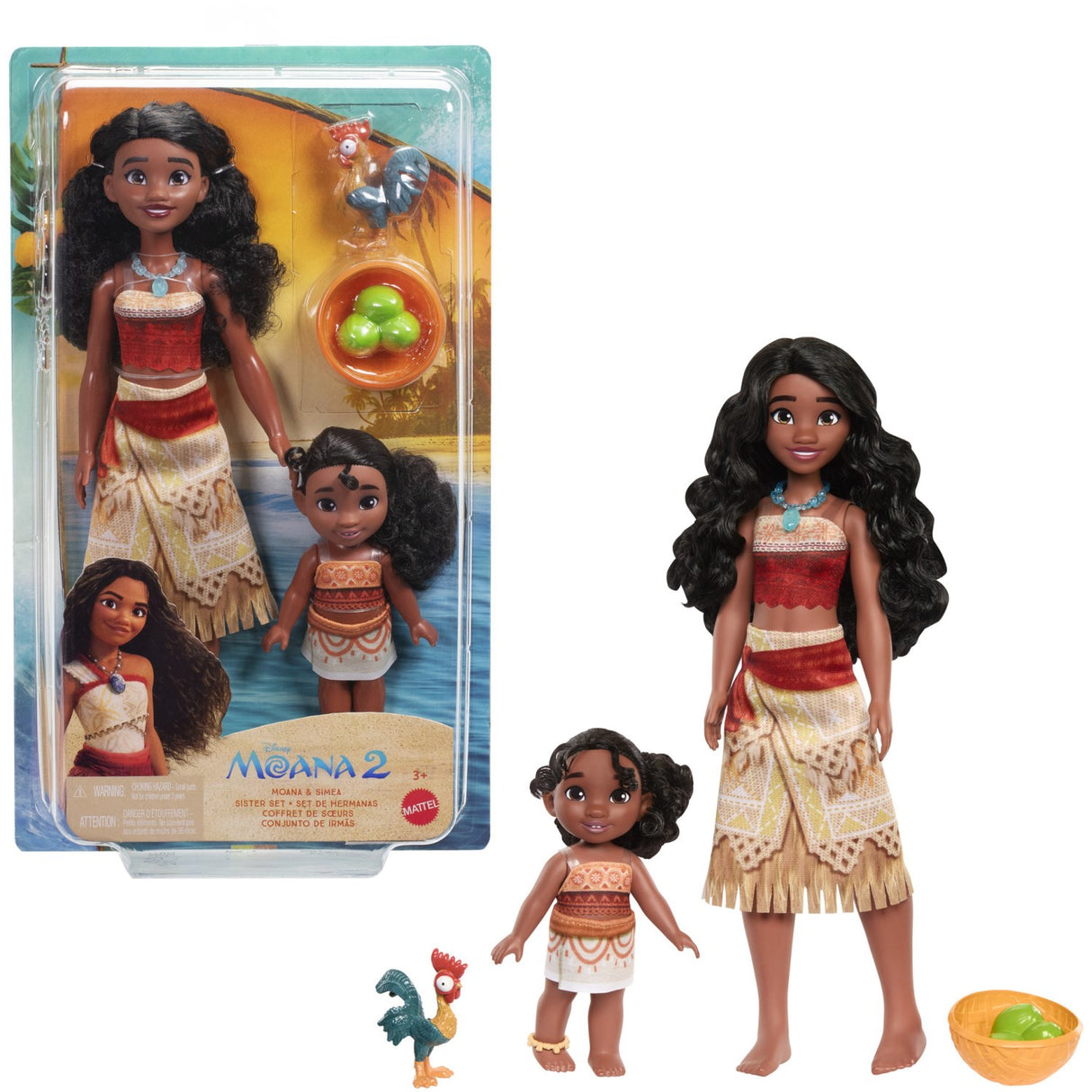 Disney Vaiana  2 Fashion Doll Vaiana & Simea 2-Pack