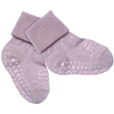 Gobabygo Lavender Glitter (Lilac Shadow) Non-Slip Socks In Bamboo