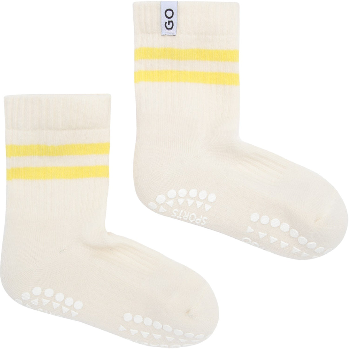 Gobabygo Yellow Non-Slip Sport Socks
