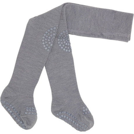 Gobabygo Grey Melange Crawling Tights Merino Wool
