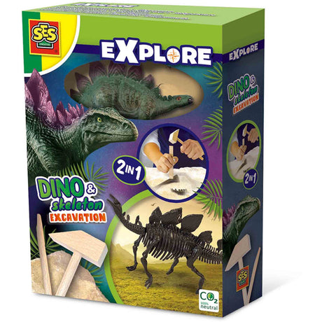 SES Creative Explore Excavation - Dino and Skeleton Stegosaurus