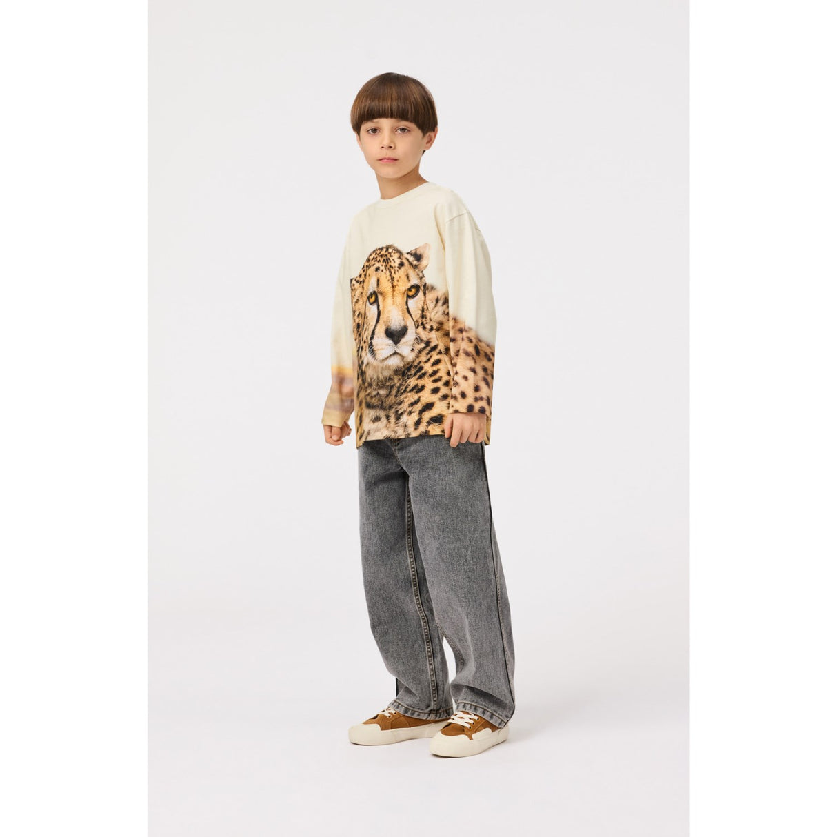 Molo Big Cheetah Light Rollo Blouse