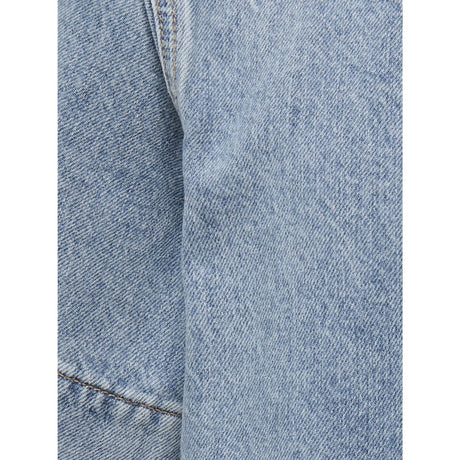 kids ONLY Light Blue Denim Gigi Bow A-Shape Dress Denim