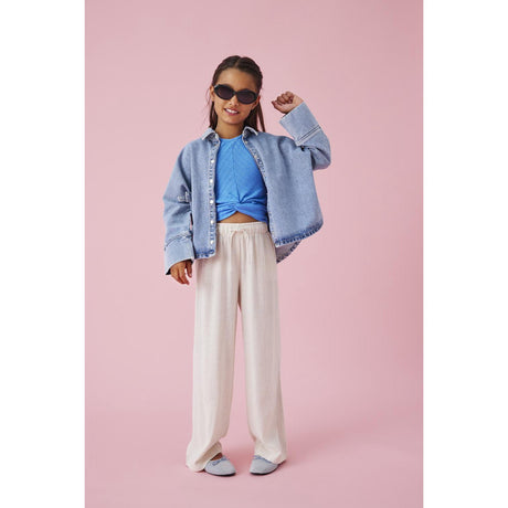 kids ONLY Light Blue Denim Grace 7/8 Bow Shirt Denim