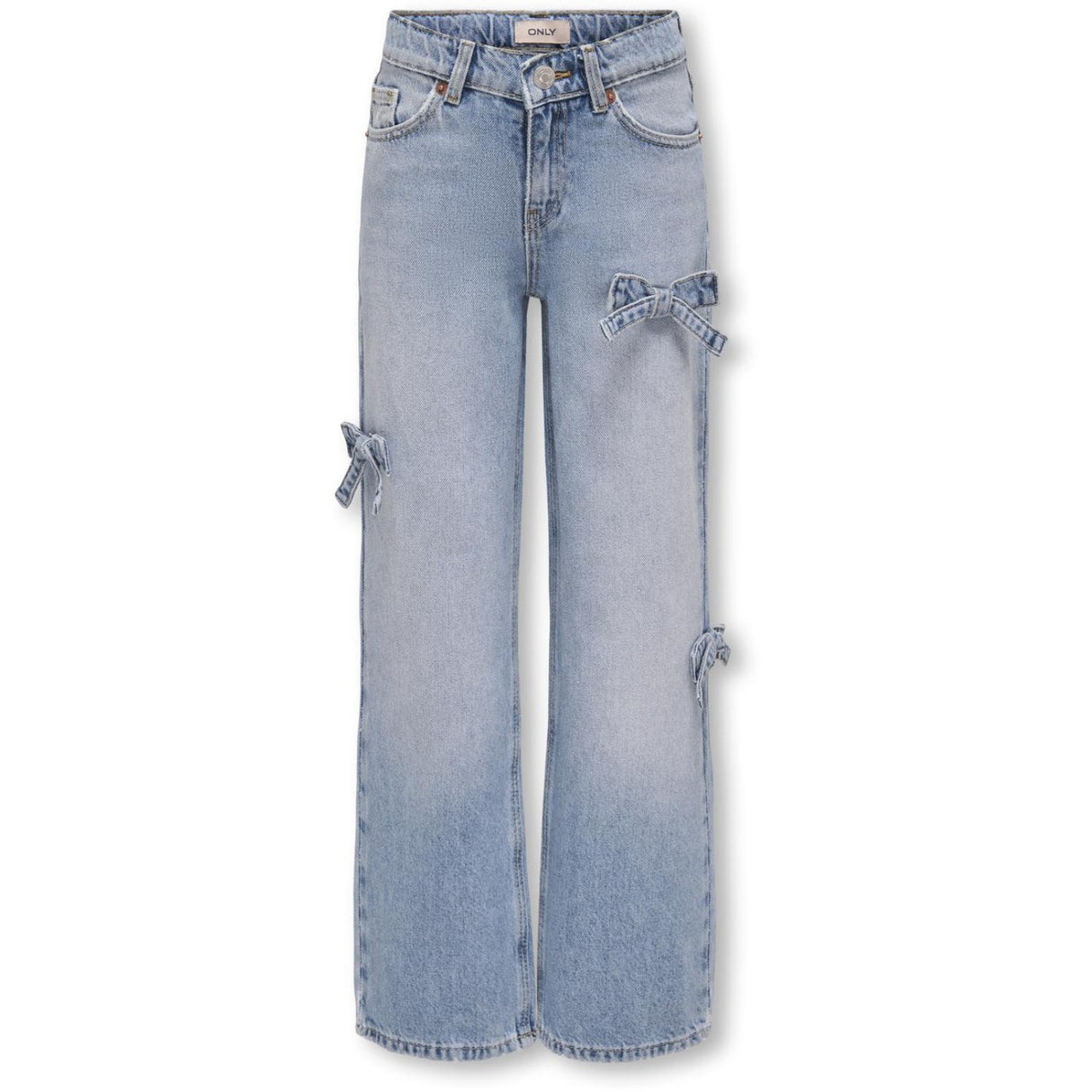 kids ONLY Light Blue Denim Hope Wide Bow Denim Jeans