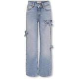 kids ONLY Light Blue Denim Hope Wide Bow Denim Jeans