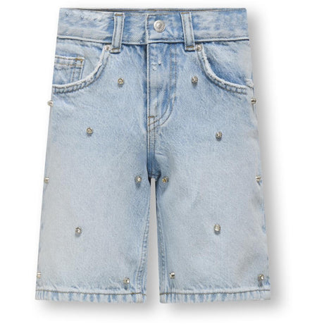 kids ONLY Light Blue Denim Hope Loose Long Shorts Denim