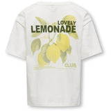 kids ONLY Cloud Dancer Lemonade Helen Life Loose Printed T-Shirt