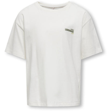 kids ONLY Cloud Dancer Lemonade Helen Life Loose Printed T-Shirt