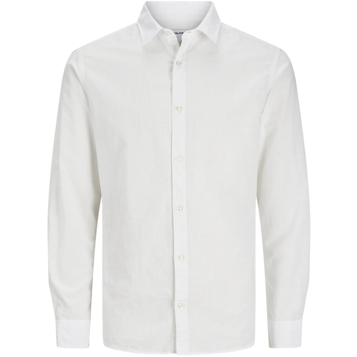 Jack & Jones Junior White Breeze Linen Blend Shirt
