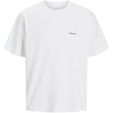Jack & Jones Junior Bright White Palms Aros Easter Sketch T-Shirt Crew Neck