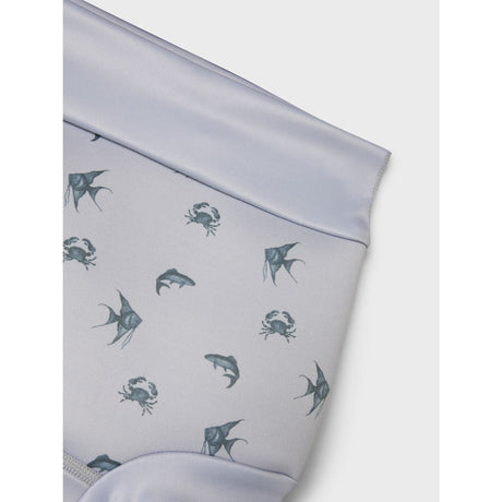 Lil'Atelier Vapor Blue Fero Swim Brief With Shield