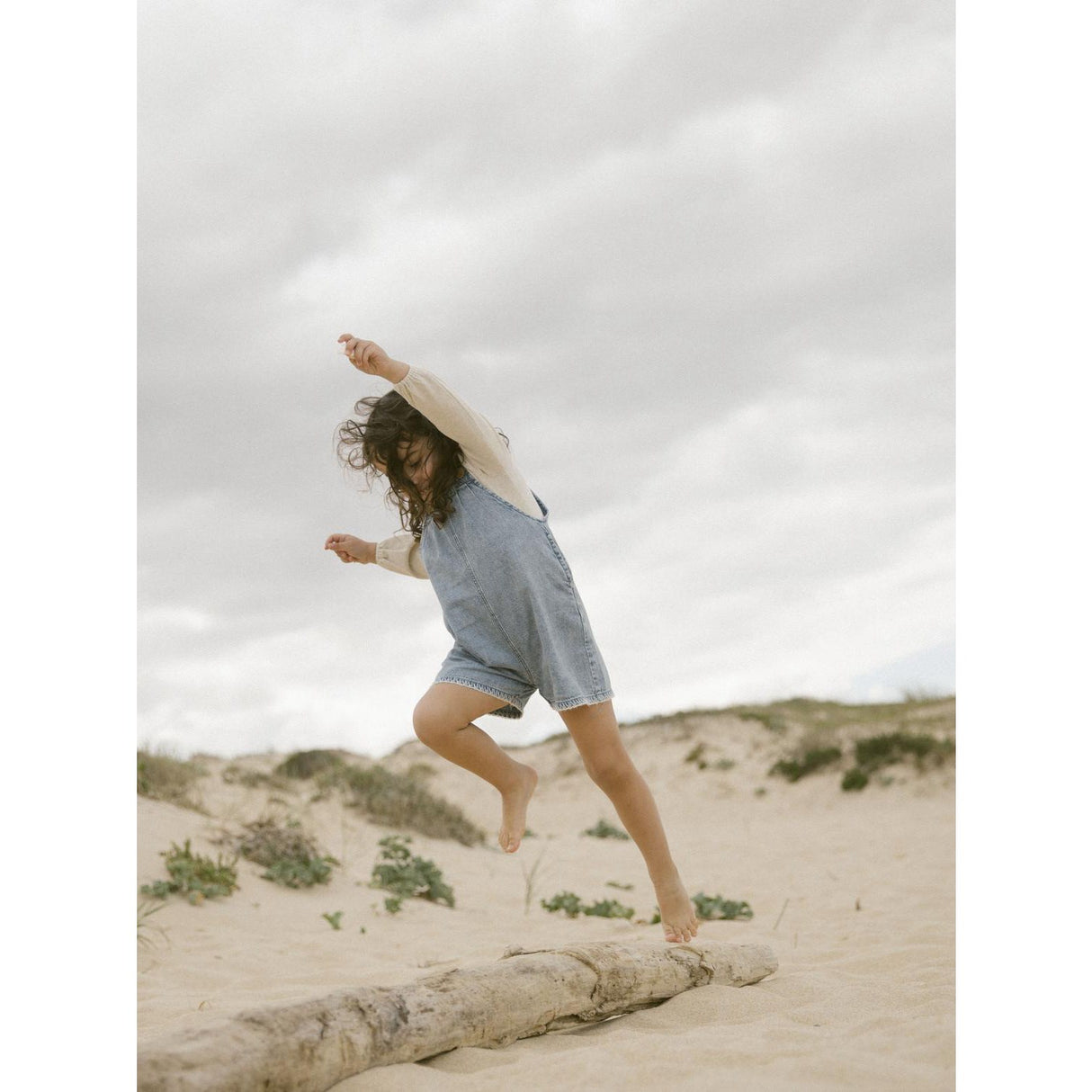 Lil'Atelier Turtledove Melange Darla Slim Blouse